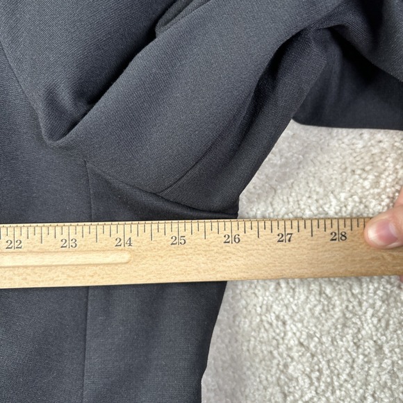 Lands End Two Button Ponte Blazer Women's Size 2X Black Pockets Stretch - Picture 4 of 9